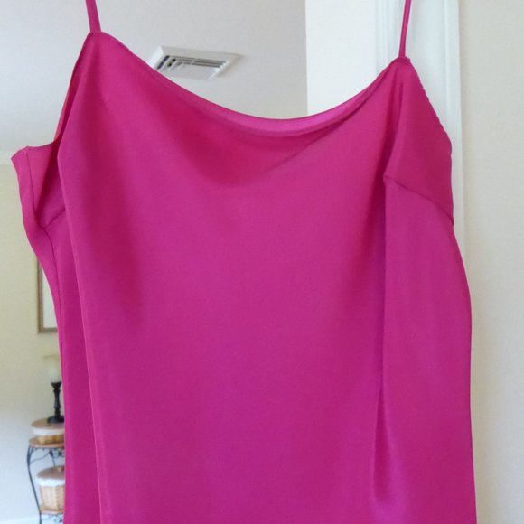 Milly Dressy 2 Piece Ivy Lace Blouse with Camisole Top Fuschia Pink USA Size 8 - Picture 3 of 10